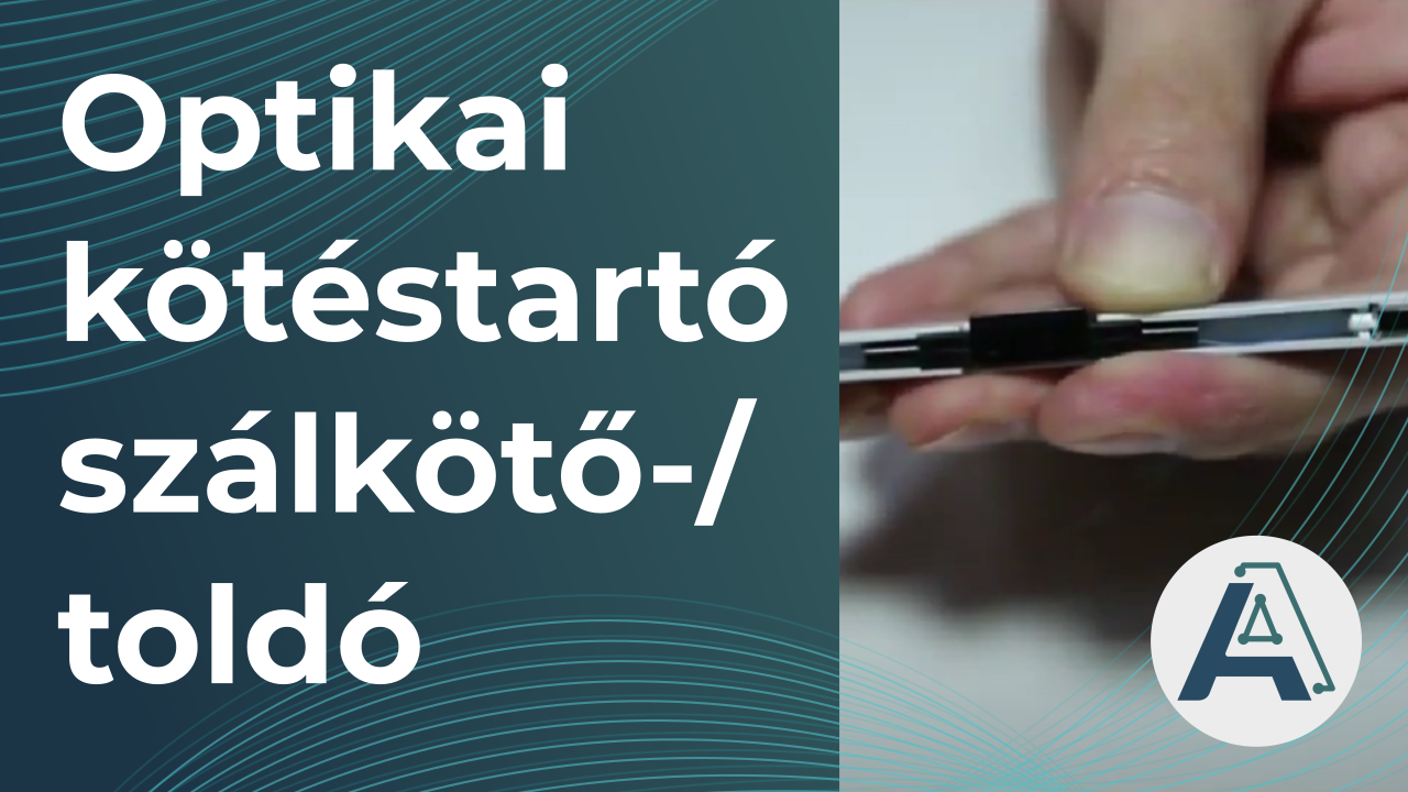 Optikai kötéstartó szálkötő-toldó 